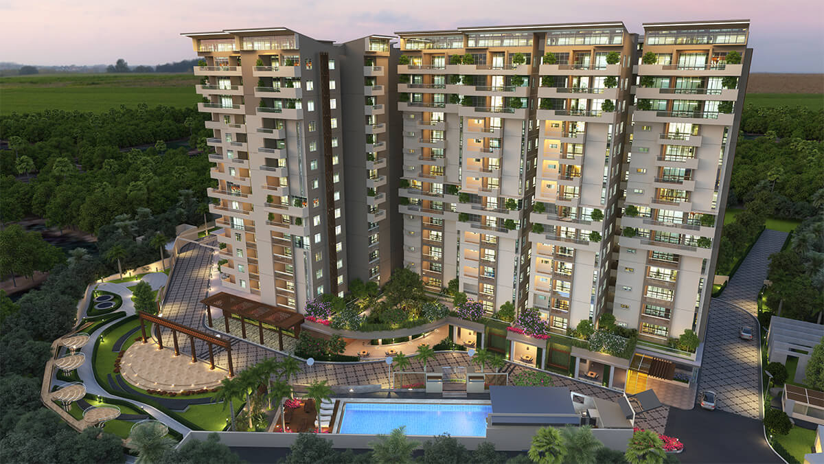 3 BHK Eco-friendly apartments in Varthur Bangalore